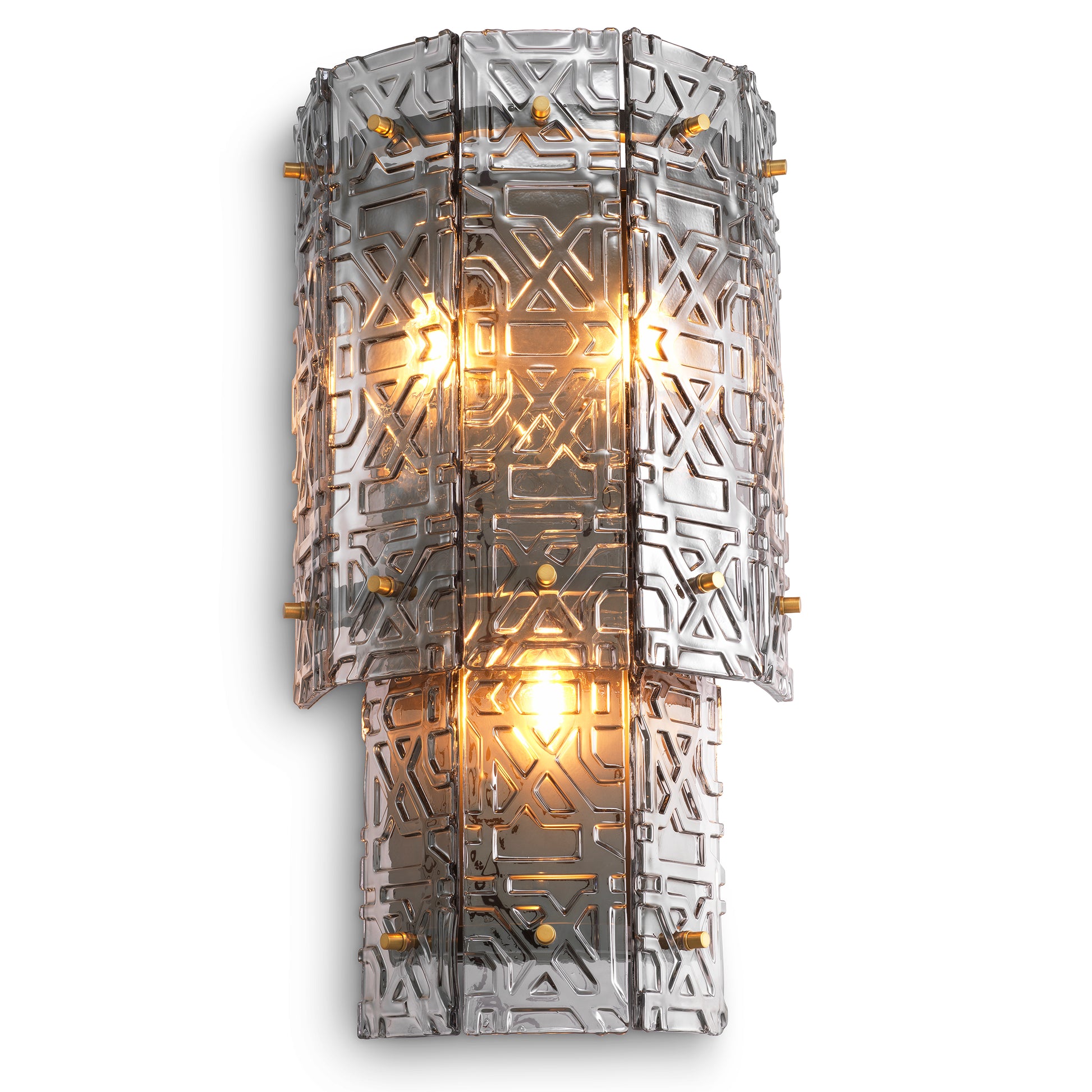 2-Tiered Glass Wall lamp Georgette | Eichholtz Miami