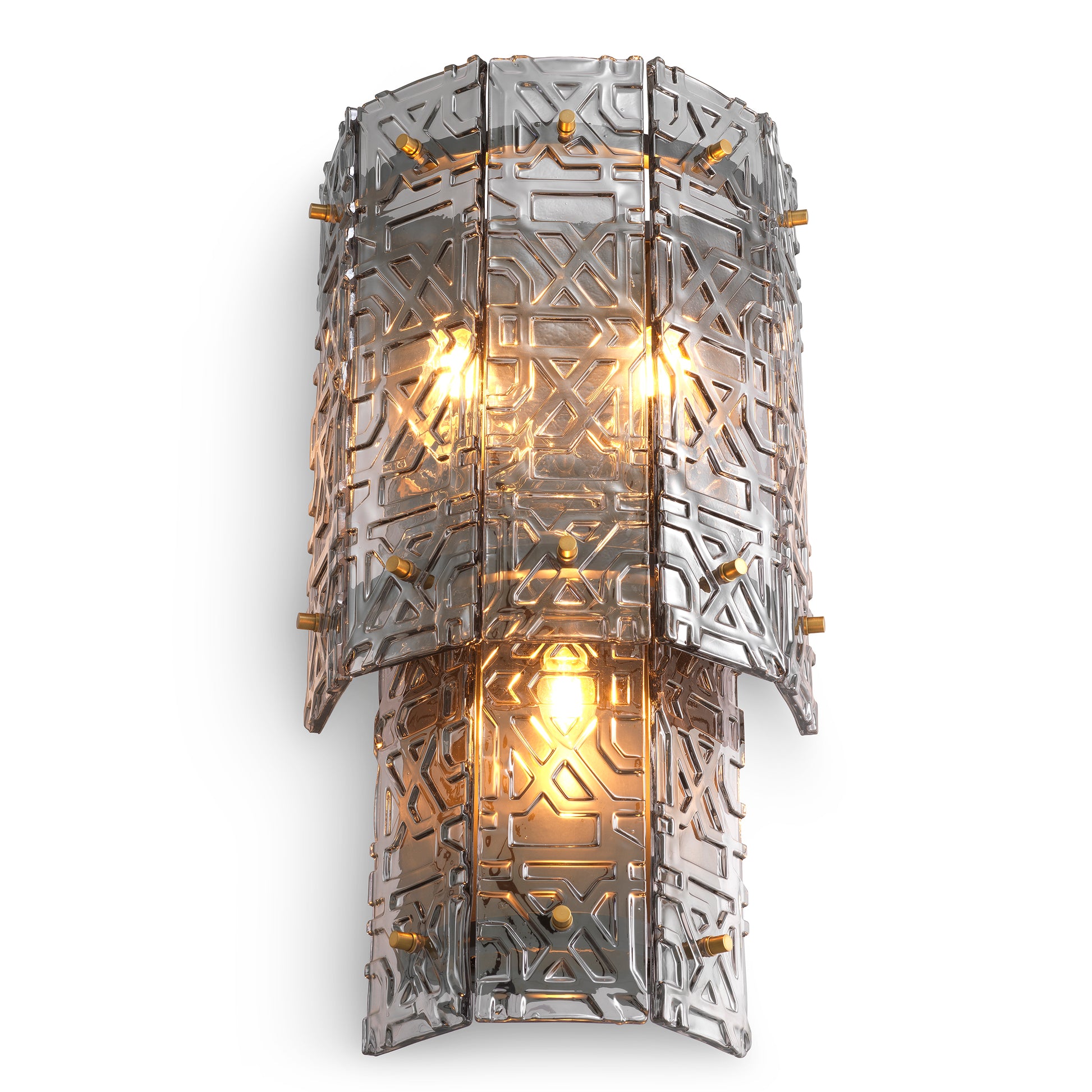 2-Tiered Glass Wall lamp Georgette | Eichholtz Miami