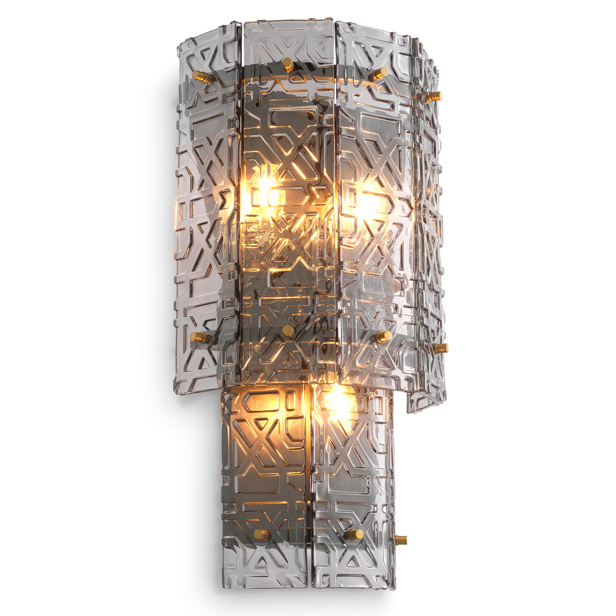 2-Tiered Glass Wall lamp Georgette | Eichholtz Miami