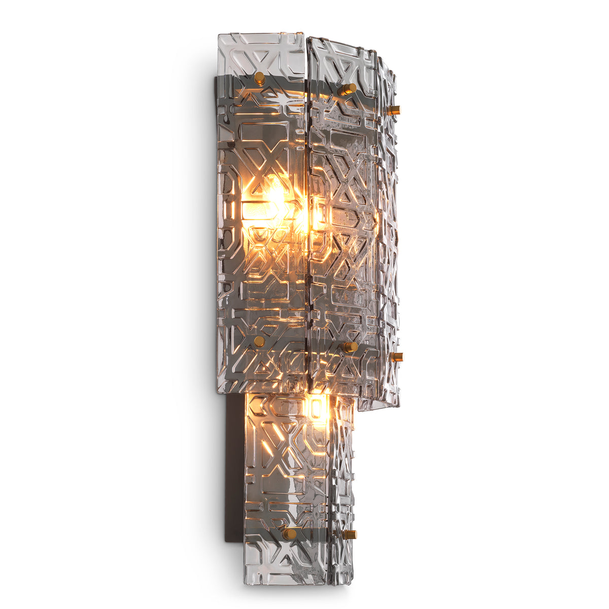 2-Tiered Glass Wall lamp Georgette | Eichholtz Miami