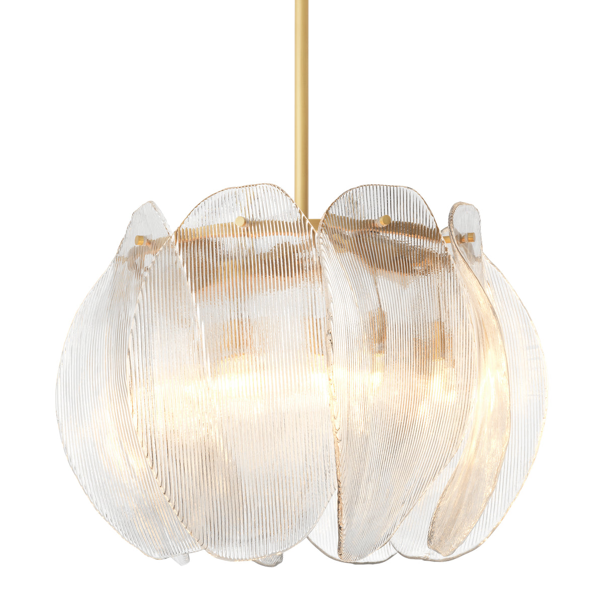 Clear Glass Chandelier Hibis L | Eichholtz Miami