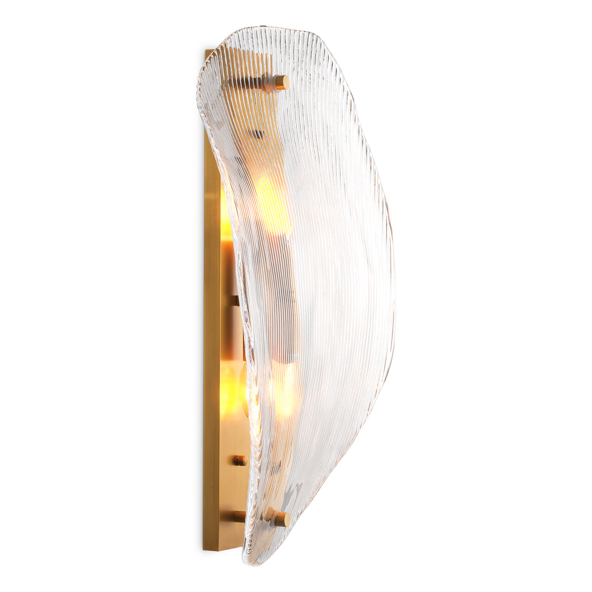 Clear Glass Wall Lamp Hibis | Eichholtz Miami