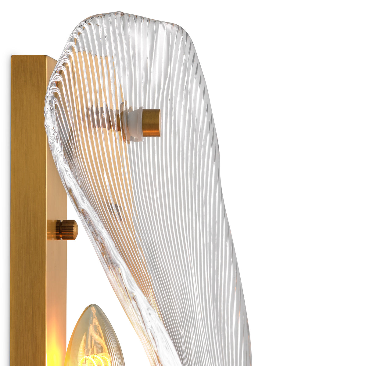 Clear Glass Wall Lamp Hibis | Eichholtz Miami