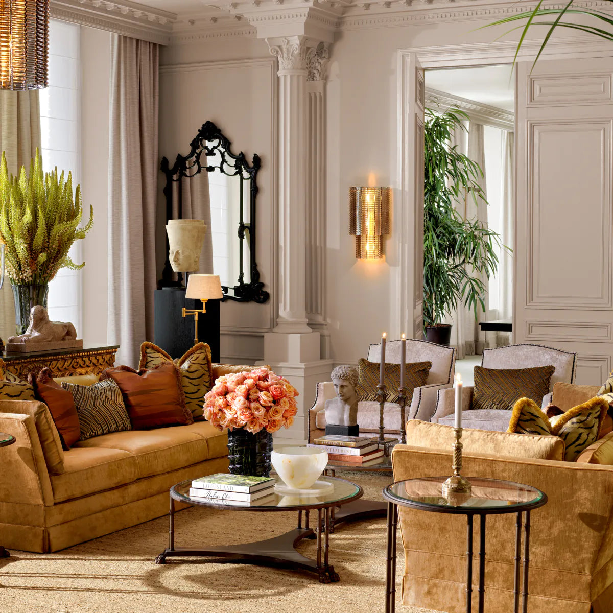Copper Velvet Sofa Belvedere | Eichholtz Miami