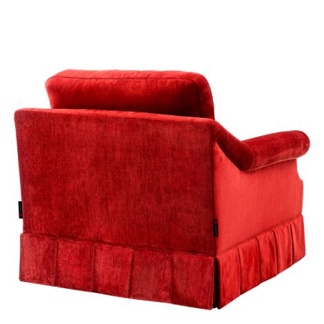 Velvet Frilled Lounge Chair Verplanck | Eichholtz Miami