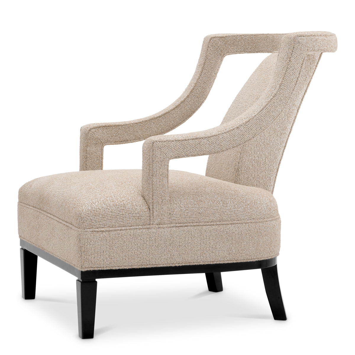 Beige Upholstered Accent Armchair Roumier | Eichholtz Miami