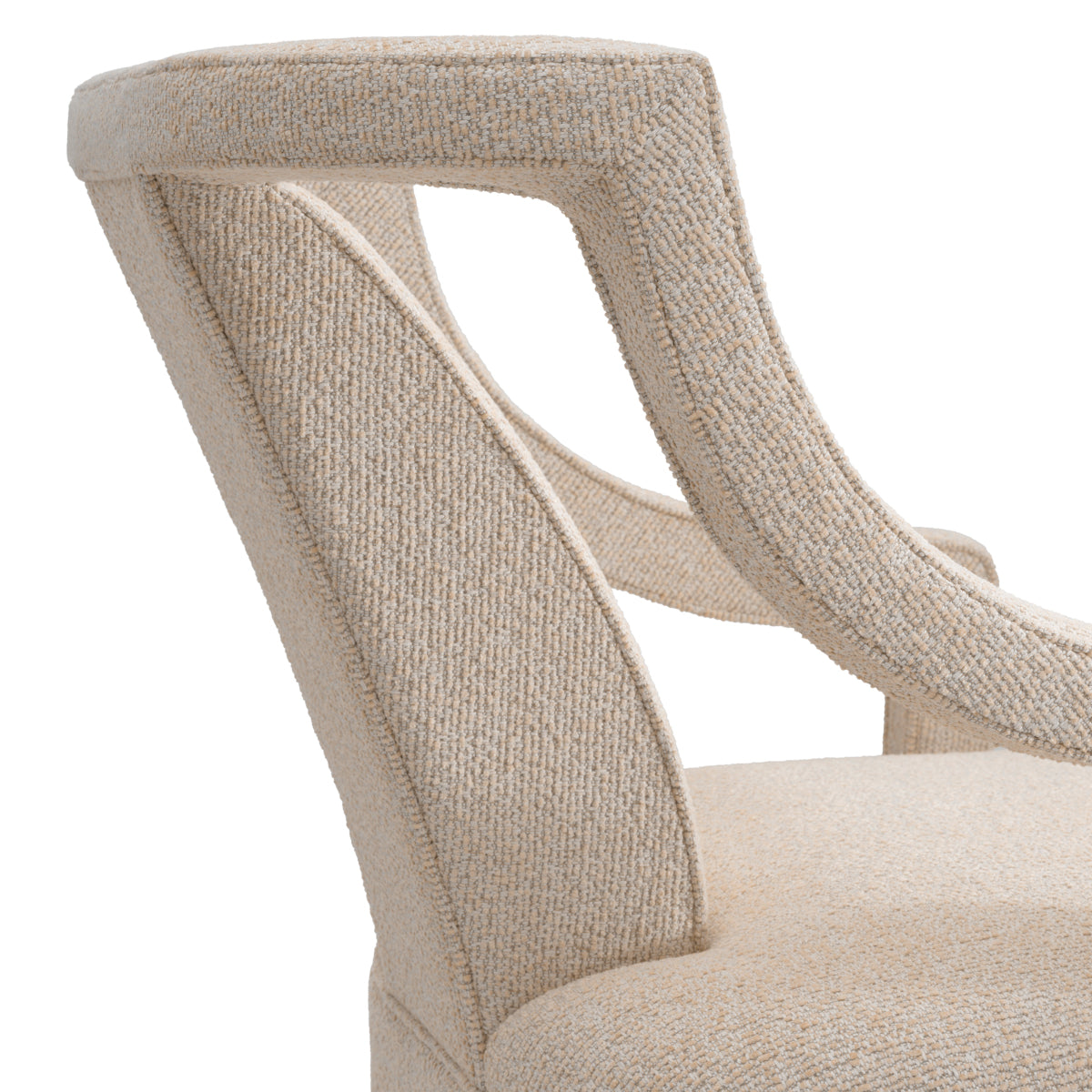 Beige Upholstered Accent Armchair Roumier | Eichholtz Miami