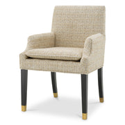 Beige Upholstered Dining Chair Clayton | Eichholtz Miami