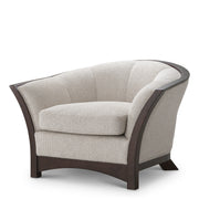 Wooden Framed Beige Lounge Chair Bleecker | Eichholtz Miami