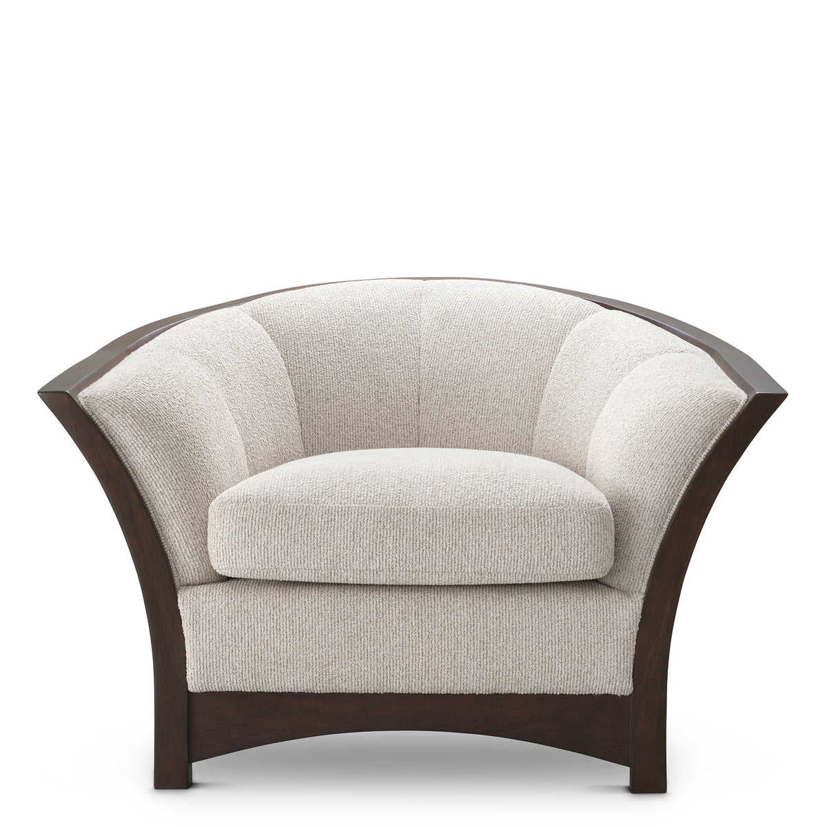 Wooden Framed Beige Lounge Chair Bleecker | Eichholtz Miami