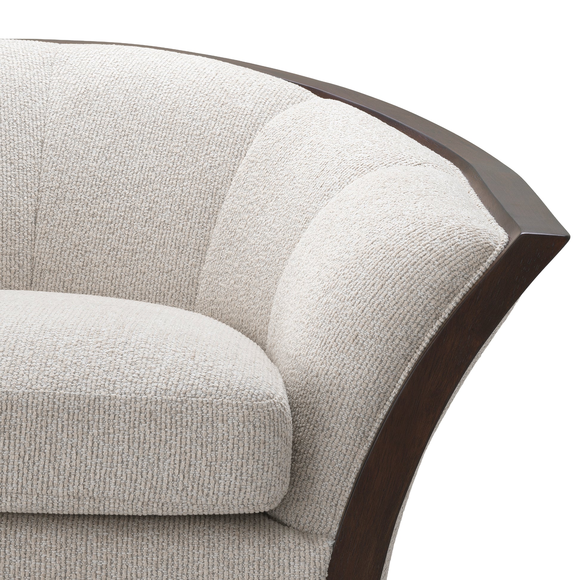 Wooden Framed Beige Lounge Chair Bleecker | Eichholtz Miami