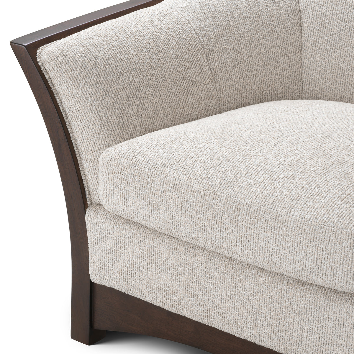 Wooden Framed Beige Lounge Chair Bleecker | Eichholtz Miami