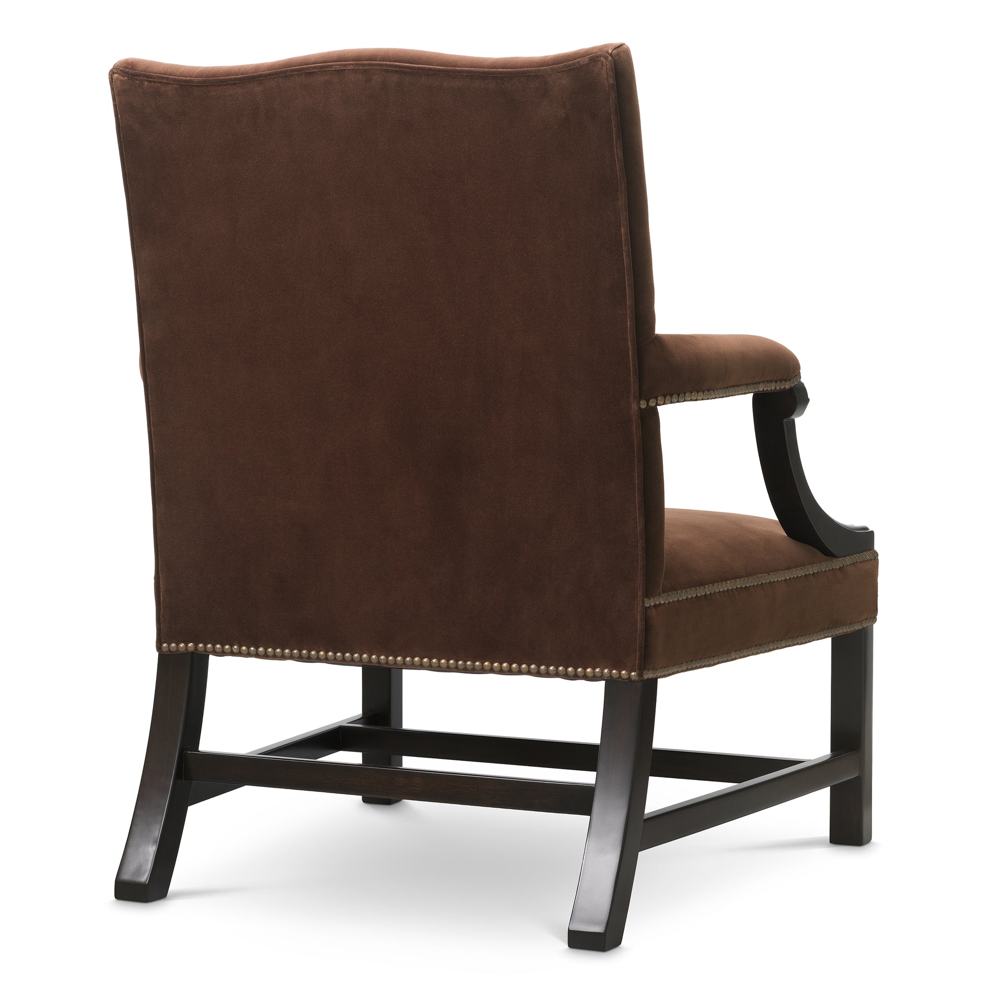 Brown Velvet Lounge Chair Elisha | Eichholtz Miami