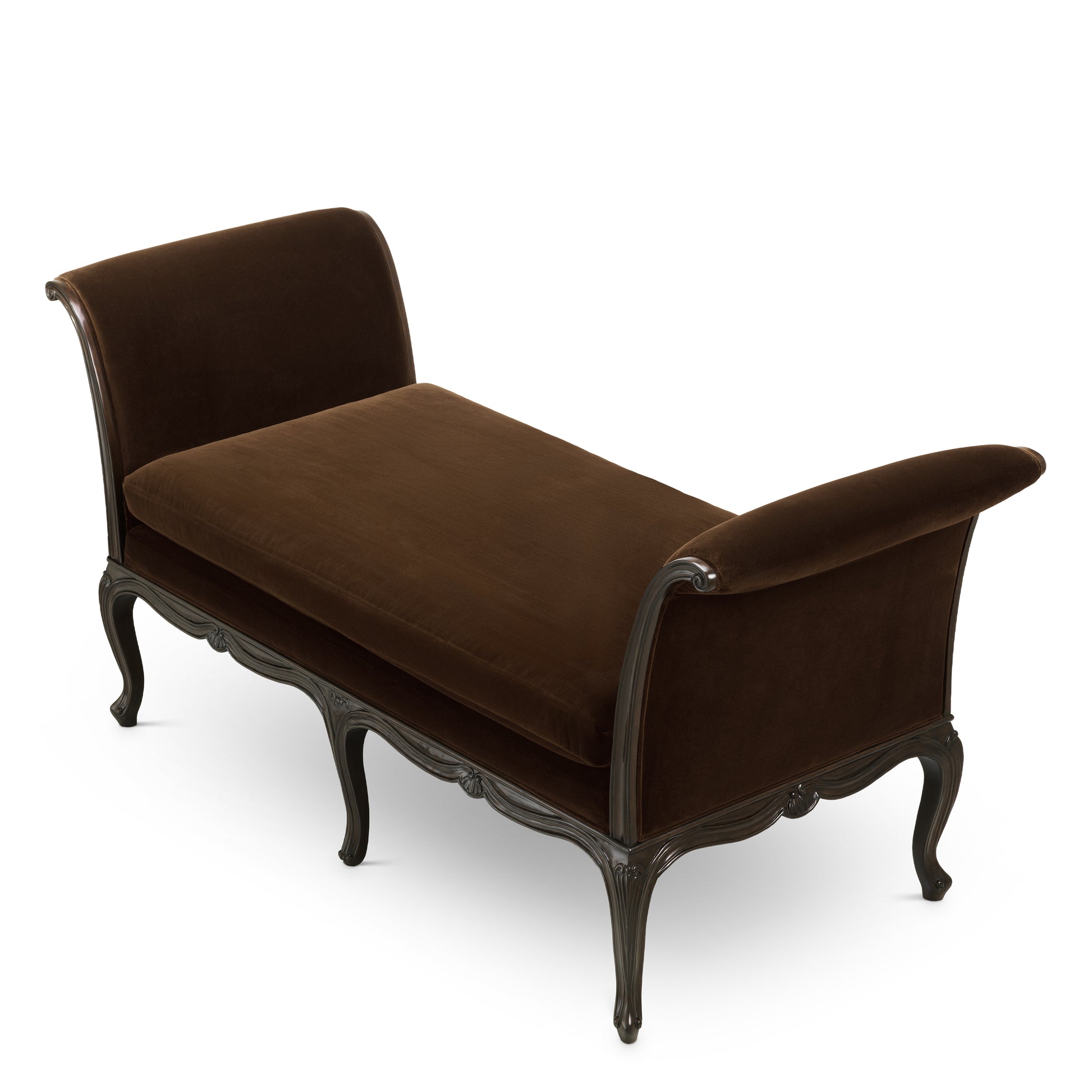 Brown Velvet Bench Hampshire | Eichholtz Miami