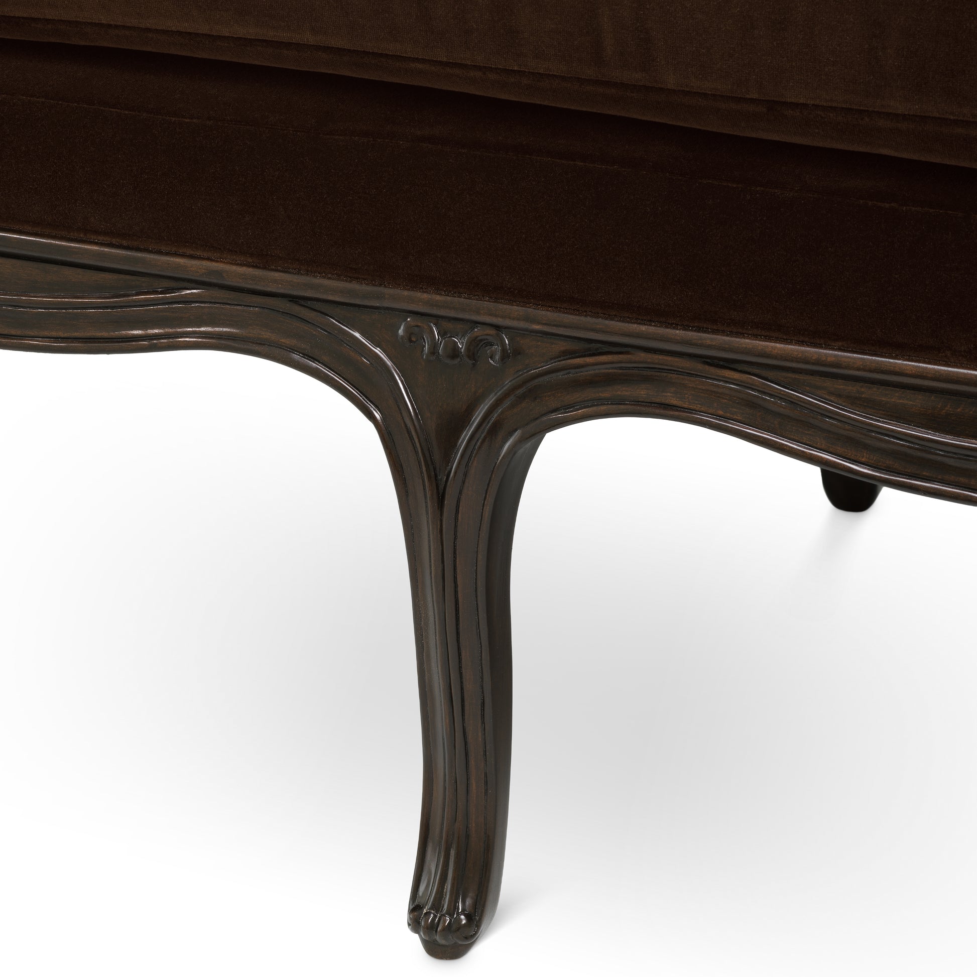 Brown Velvet Bench Hampshire | Eichholtz Miami