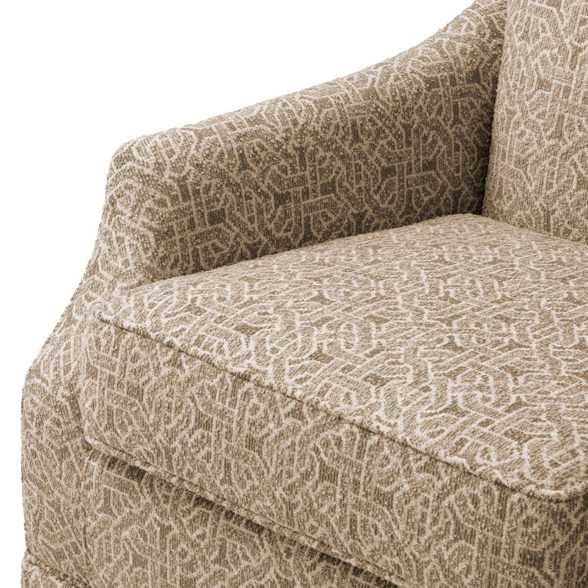 Beige Jacquard Swivel Chair Madison | Eichholtz Miami