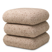 Beige Jacquard Swivel Stool Greenwich | Eichholtz Miami