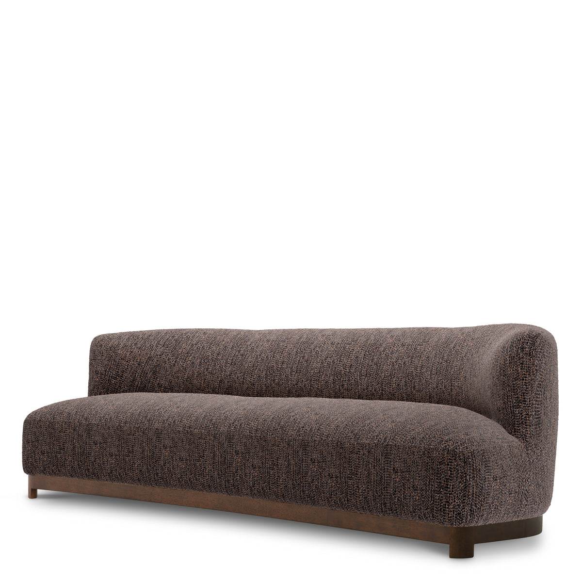 Black Bouclé Sofa Stelvio | Eichholtz Miami