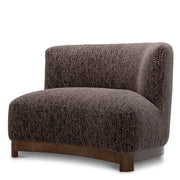 Black Bouclé Lounge Chair Stelvio | Eichholtz Miami