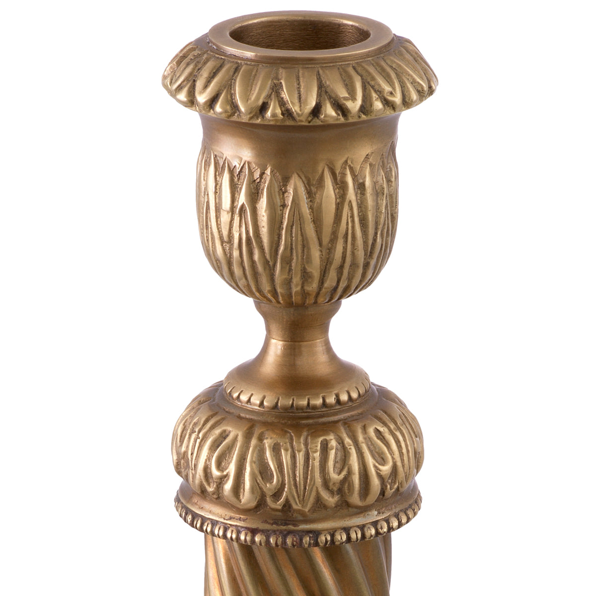 Vintage Brass Candle Holder Carnier | Eichholtz Miami