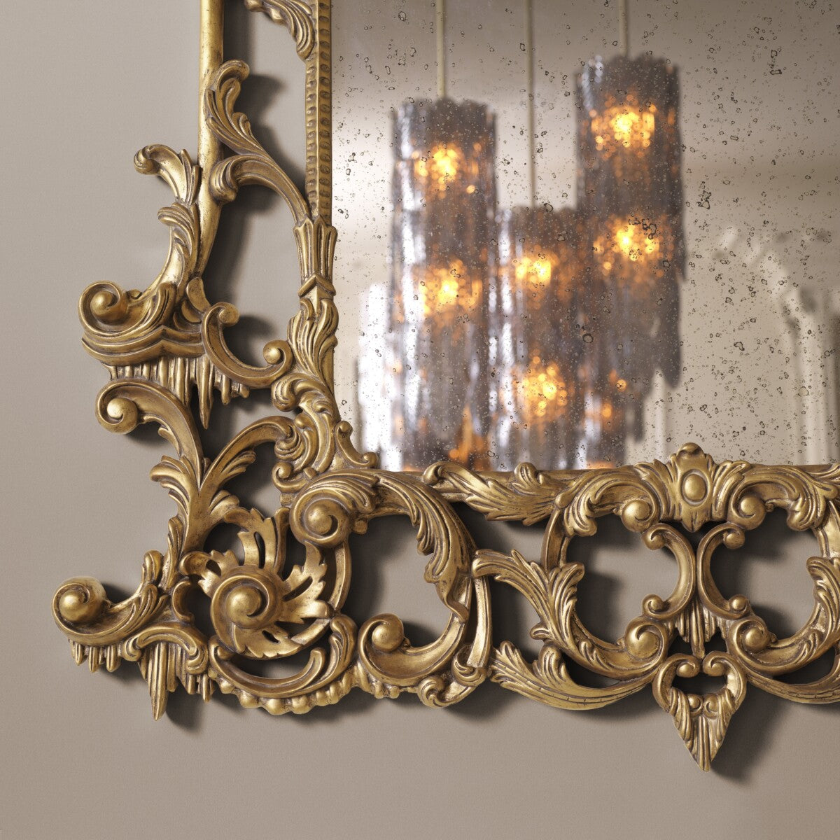 Hand-carved Gold Mirror Rococo | Eichholtz Miami