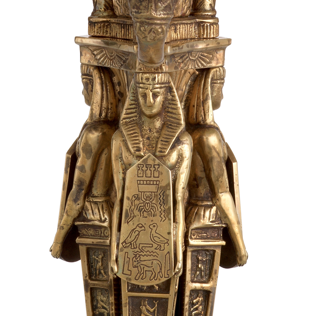 Antique Brass Candle Holder Decaix | Eichholtz Miami