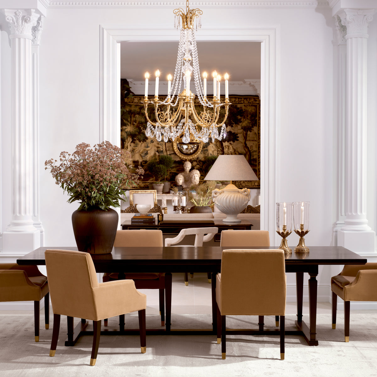 Carved Trim Dining Table Americana | Eichholtz Miami