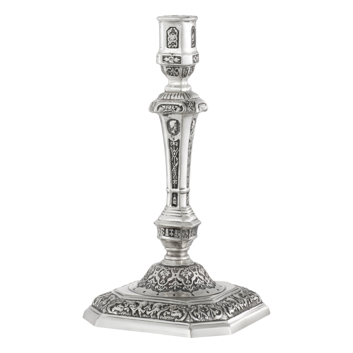 Antique Silver Candle Holder Berain | Eichholtz Miami
