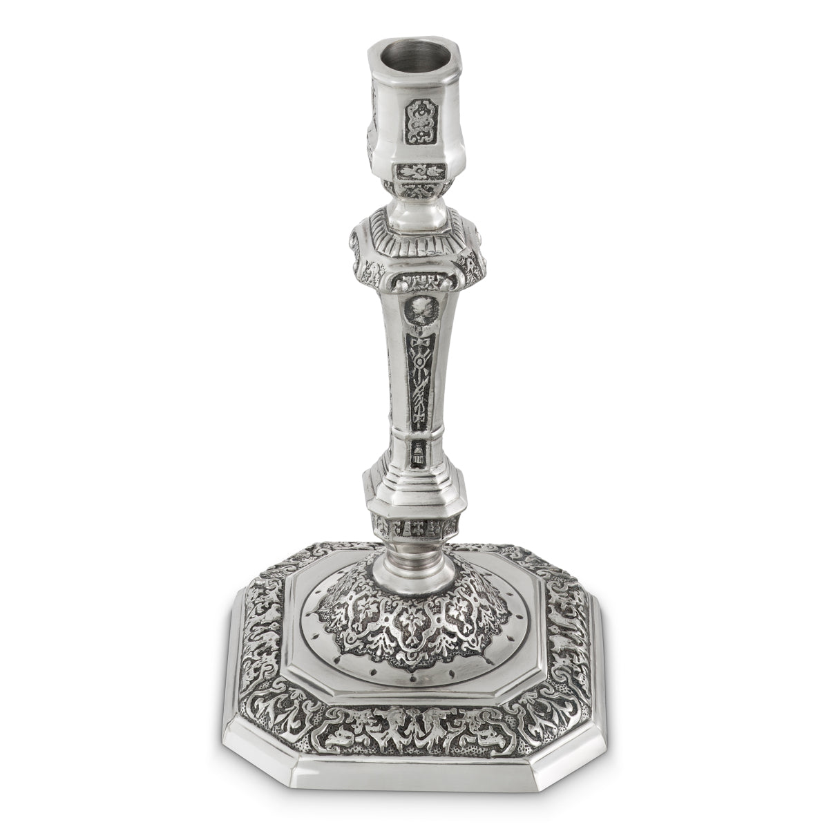 Antique Silver Candle Holder Berain | Eichholtz Miami