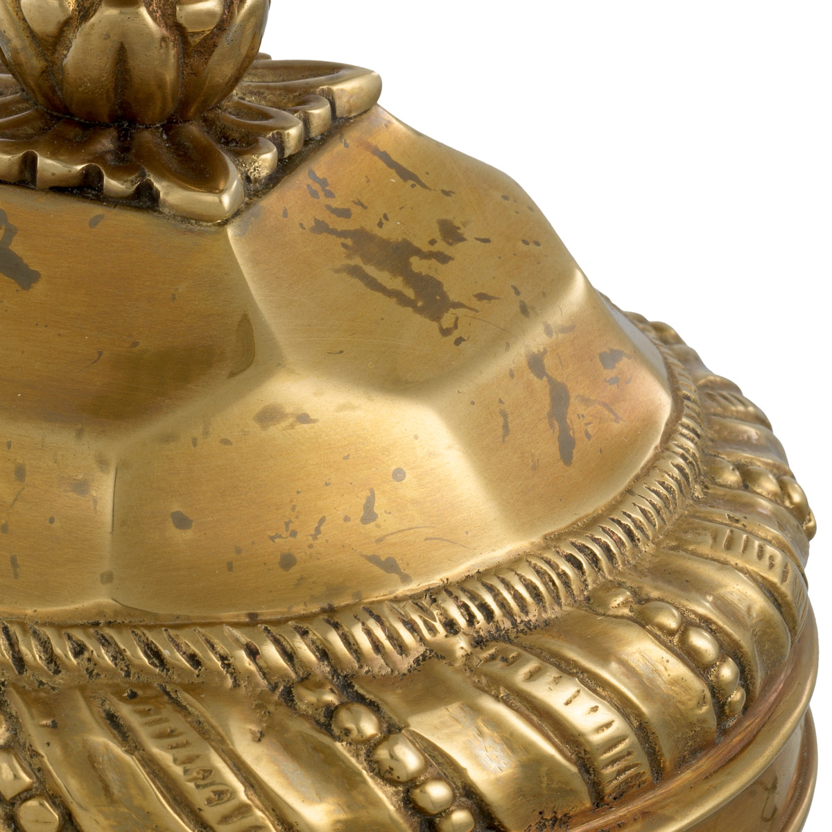 Vintage Brass Candle Holder Carnier | Eichholtz Miami