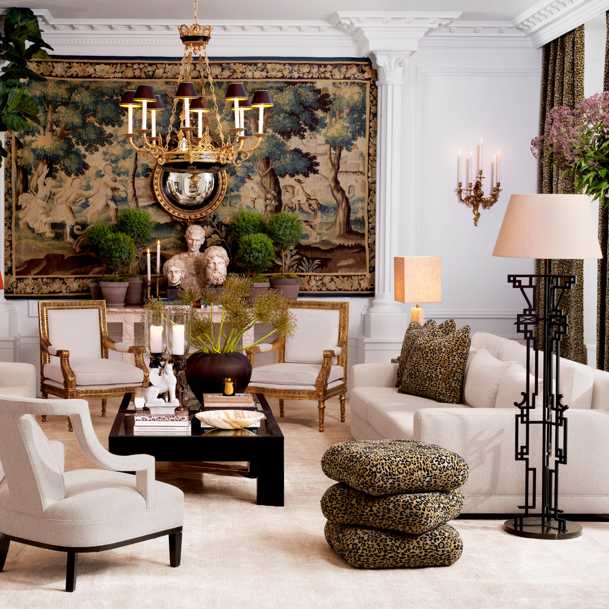 Metal Fretwork Floor Lamp Thomas | Eichholtz Miami