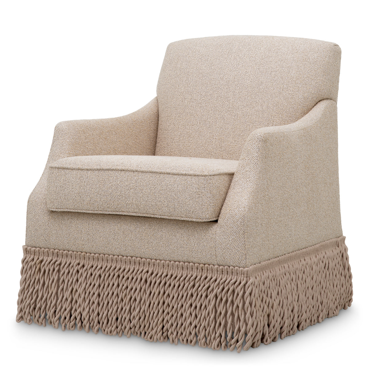 Twisted Fringe Swivel Chair Madison | Eichholtz Miami