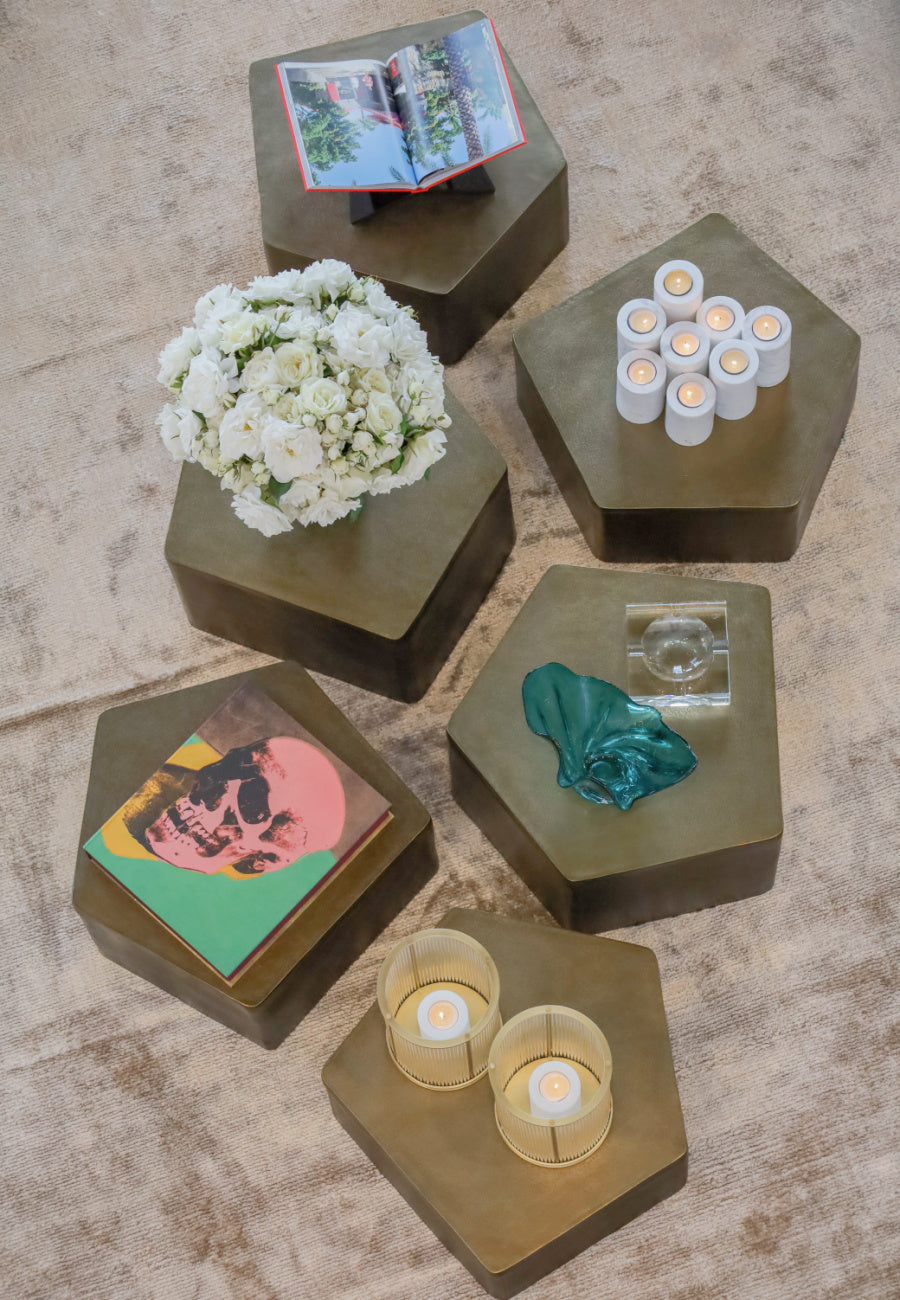 Gold Coffee Table (3) Veenazza | Eichholtz Miami