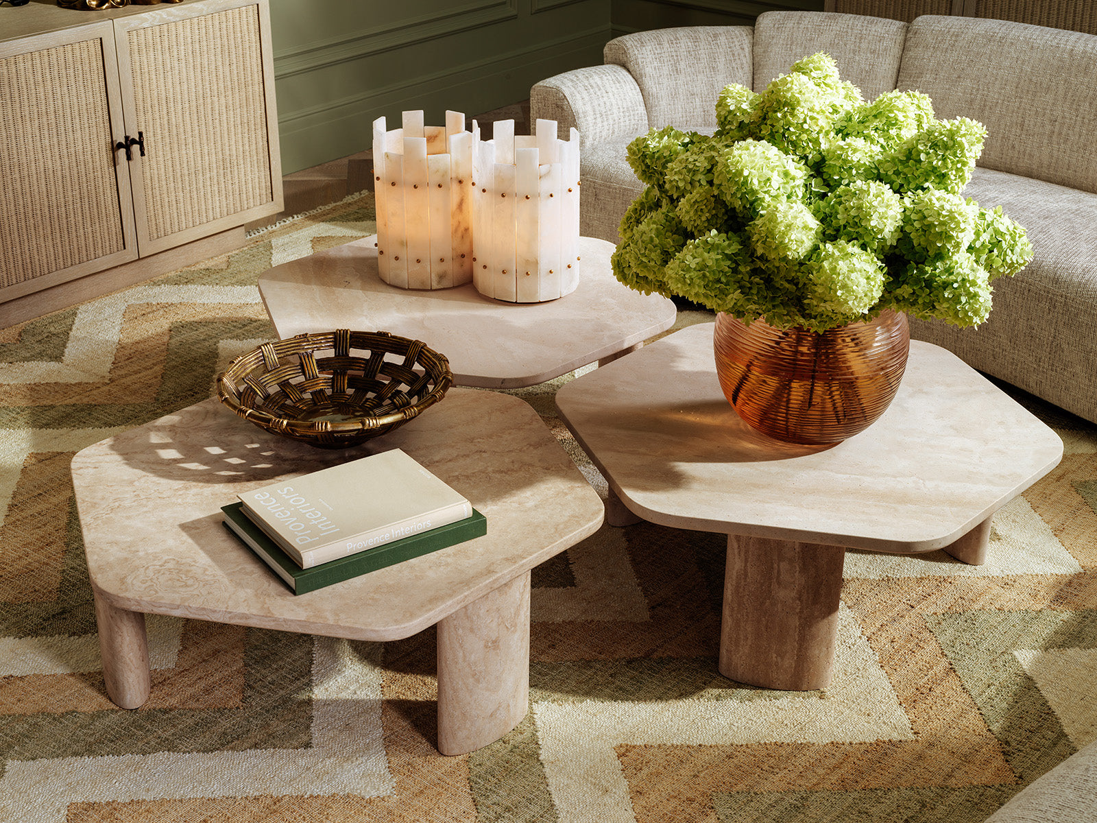 Black Hexagonal Coffee Table Cornelius | Eichholtz Miami